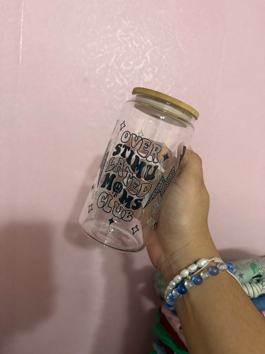 Glass cup overstimulated