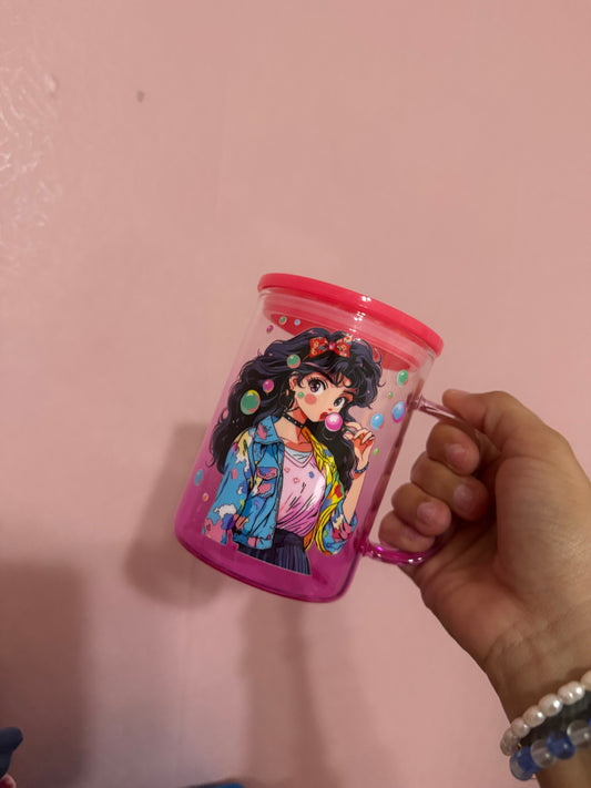 Glass cup anime