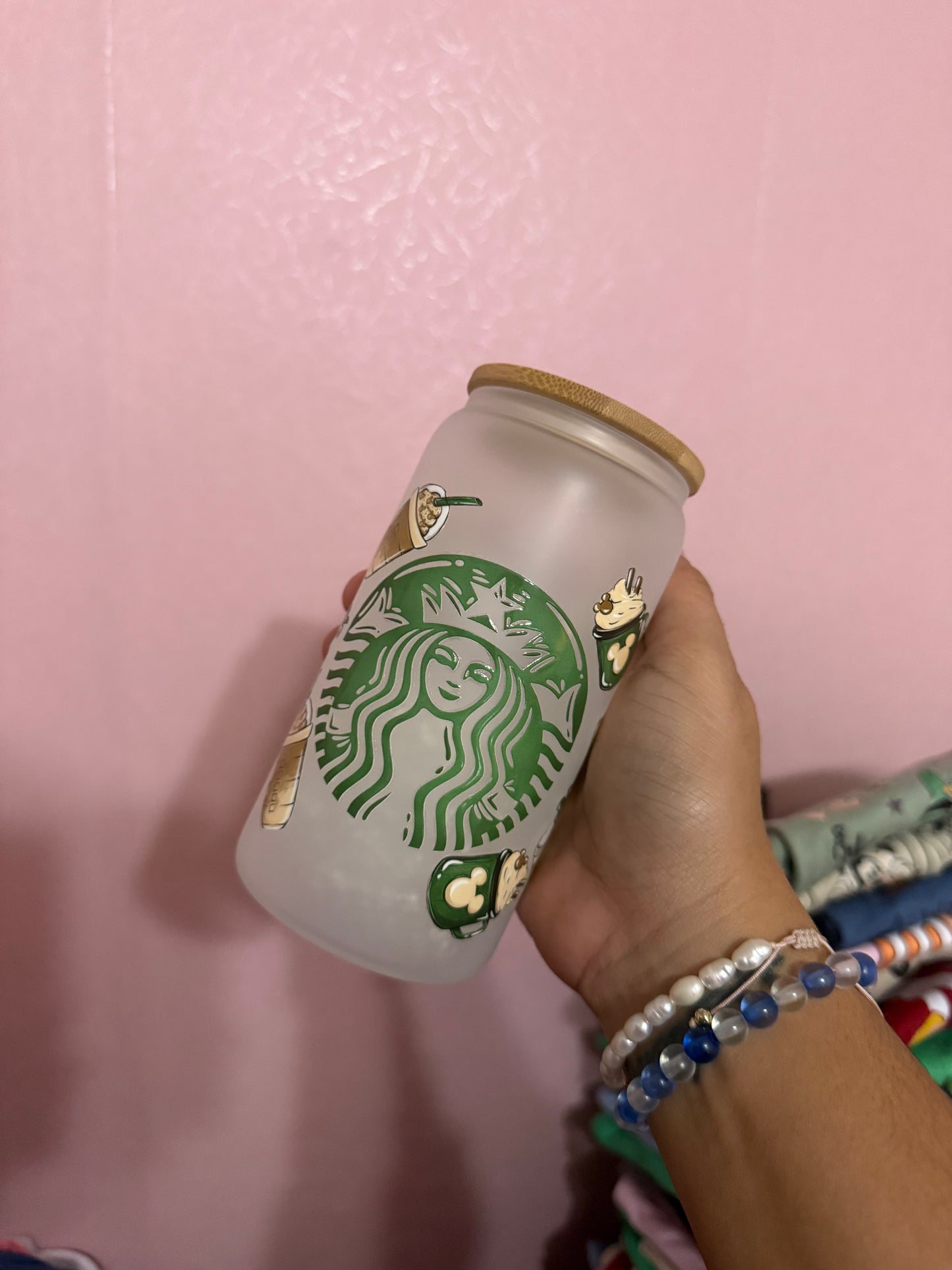 Glass cup Starbucks