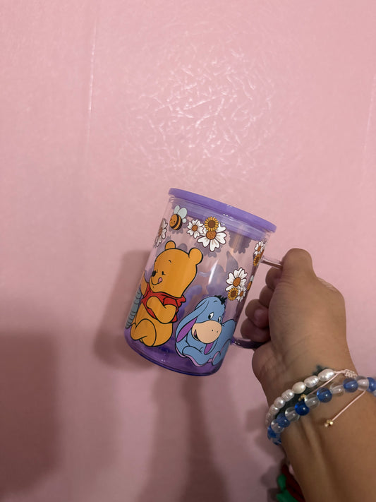 Glass cup Pooh